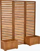 Merxx Sichtschutz mit Blumenkasten - Akazienholz Produktbild-Vorschau 5
