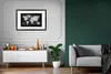 MuchoWow® MuchoWow® Gerahmtes Poster Weltkarte - Wandtafel Produktbild-Vorschau 8
