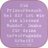 Mr. & Mrs. Panda Holzuntersetzer Spruch Friseur Wunder - Produktbild-Vorschau 1