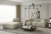 Sofa Set 2-teilig Sezlong und Sofa 3-Sitzer CELES in Stoff Produktbild-Vorschau 1