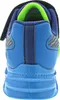 The back view of a blue and green child's sneaker. Voir les images du produit