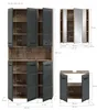 Bad Set Ice 10 | 3-teilig | Nox Oak / schwarz matt ohne Produktbild-Vorschau 4