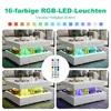 OYAJIA Couchtisch Hochglanz mit LED Beleuchtung & Produktbild-Vorschau 11