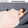 Fleece Kuscheldecke 220x240 cm Flauschiges Polyester Beige Produktbild-Vorschau 6