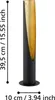 EGLO Tischlampe Barbotto, 1 flammige Tischleuchte, Produktbild-Vorschau 5
