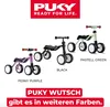 Three Puky balance bikes in different colors are displayed against a white background, with their names and the brand logo visible. Anteprima dell’immagine prodotto