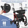 ELONEO 2in1 carrozzina rollator pieghevole e leggera con Anteprima dell’immagine prodotto 6