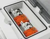 Close-up view of a solar junction box with orange surge protectors inside. Podgląd zdjęcia produktu