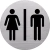 helit Piktogramm the badge WC Dam en & Herren, rund,silber Produktbild-Vorschau 4