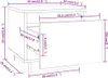vidaXL Noční stolky 2 ks 35x34x32 cm z masivního Náhled obrázku produktu 8