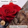 Engel-Figur mit roter ewiger Rose Dekoration Geschenk für Produktbild-Vorschau 3