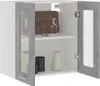 vidaXL Hängeglasschrank Betongrau 60x31x60 cm Holzwerkstoff Produktbild-Vorschau 3