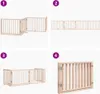 vidaXL Recinto per cani con porta Pieghevole 4 pannelli 320 Anteprima dell’immagine prodotto 7