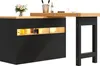Sweiko Table de bar extensible avec éclairage LED et Voir les images du produit 20