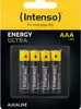 A package of four AAA alkaline batteries. Anteprima dell’immagine prodotto