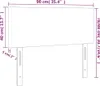 vidaXL Kopfteil Dunkelgrau 90x5x78/88 cm Samt -  Kopf- & Produktbild-Vorschau 9