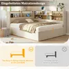 MODFU Schlafsofa Jugendbett140x190 cm mit LED Produktbild-Vorschau 3
