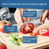 TEFAL Ever Sharp Santoku Küchenmesser 16,5 cm, integrierter Produktbild-Vorschau 7