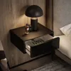 Závěsná noční skříňka BLANCO High Gloss PUSH OPEN Black/ Náhled obrázku produktu 3