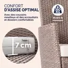 CASARIA® Salon de jardin 6 personnes polyrotin beige Voir les images du produit 4