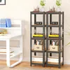Lagerregal 2er Set 5 Böden Metall 150 x 37 x 37cm Schwarz Produktbild-Vorschau 7