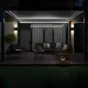 Pergola bioclimatique autoportée motorisée éclairée 3x4m et Voir les images du produit 4