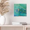 DEQORI Glasbild Echtglas 30x30 cm 'Herz der See' Wandbild Produktbild-Vorschau 4