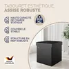 Casaria Pouf Salvaspazio Portaoggetti 38x38x38 cm con Anteprima dell’immagine prodotto 11
