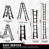 TEENO Aluminium multifunctionele ladder, 4 meter | 4x4 Productafbeelding-voorbeeld 2