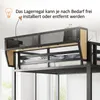 90 x 200 cm großes Metall-Hochbett mit sicherer Leiter und Produktbild-Vorschau 8