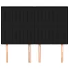 The Living Store Kopfteile 4 Stk. Schwarz 72x5x78/88 cm Produktbild-Vorschau 4