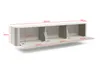 TV-Schrank Misterio Premium 220 cm Cashmere hängend mit Produktbild-Vorschau 3