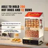 SucceBuy Parowar do hot dogów, 37 l, 2-stopniowy parowar do Podgląd zdjęcia produktu 2