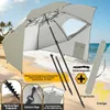 Parasol plażowy Izrielar 210 cm z ochroną UV 50+, z Podgląd zdjęcia produktu 3