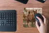 MuchoWow® Mauspad Mousepad Pferd - Sonne - Gras 20x20 cm - Produktbild-Vorschau 4