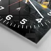 Wanduhr - Quadrat - Glasuhr - Waffe Kugel Glas Rebe - Produktbild-Vorschau 5