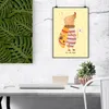 Mr. & Mrs. Panda Poster Nachtfalter Fähnchen DIN A2 - Gelb Produktbild-Vorschau 2