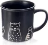 Tasse en céramique 500ml, chats noirs, micro-ondable Voir les images du produit 1