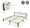 Letto imbottito ML-Design 180x200 cm, beige, letto Anteprima dell’immagine prodotto 7