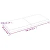 vidaXL Tischplatte 140x60x(2-6) cm Massivholz Behandelt Produktbild-Vorschau 12