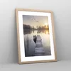 Gerahmtes Poster - Rahmen in heller Eiche - Brücke Westen Produktbild-Vorschau 8