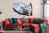 MuchoWow® Poster Vogel - Blumen - Taube - Blütenzweige - Produktbild-Vorschau 2