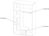 Kleiderschrank Drehtürenschrank Artisan Eiche 120 cm - Produktbild-Vorschau 4