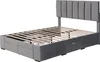 MODFU Lit avec rangement 140x200 - Lit Double Rembourré Voir les images du produit 8