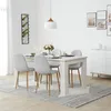 Chaise Salle à Manger Lot de 6 Gris Design Moderne Chaises Voir les images du produit 2