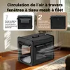 Fudajo Caisse de transport noire pliable pour animaux Voir les images du produit 5