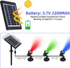 LED solárny reflektor, vodotesný, napájaný solárnou Náhľad obrázku produktu 6
