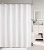 Edler Textil Duschvorhang Gestreift Damast Weiss 120X200 Cm Produktbild-Vorschau 2