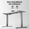 Wiltec Höhenverstellbarer Schreibtisch zweimotorig, Produktbild-Vorschau 8