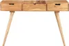 vidaXL Toaletný stolík so zrkadlom 112x45x76 cm Akáciový Náhľad obrázku produktu 2